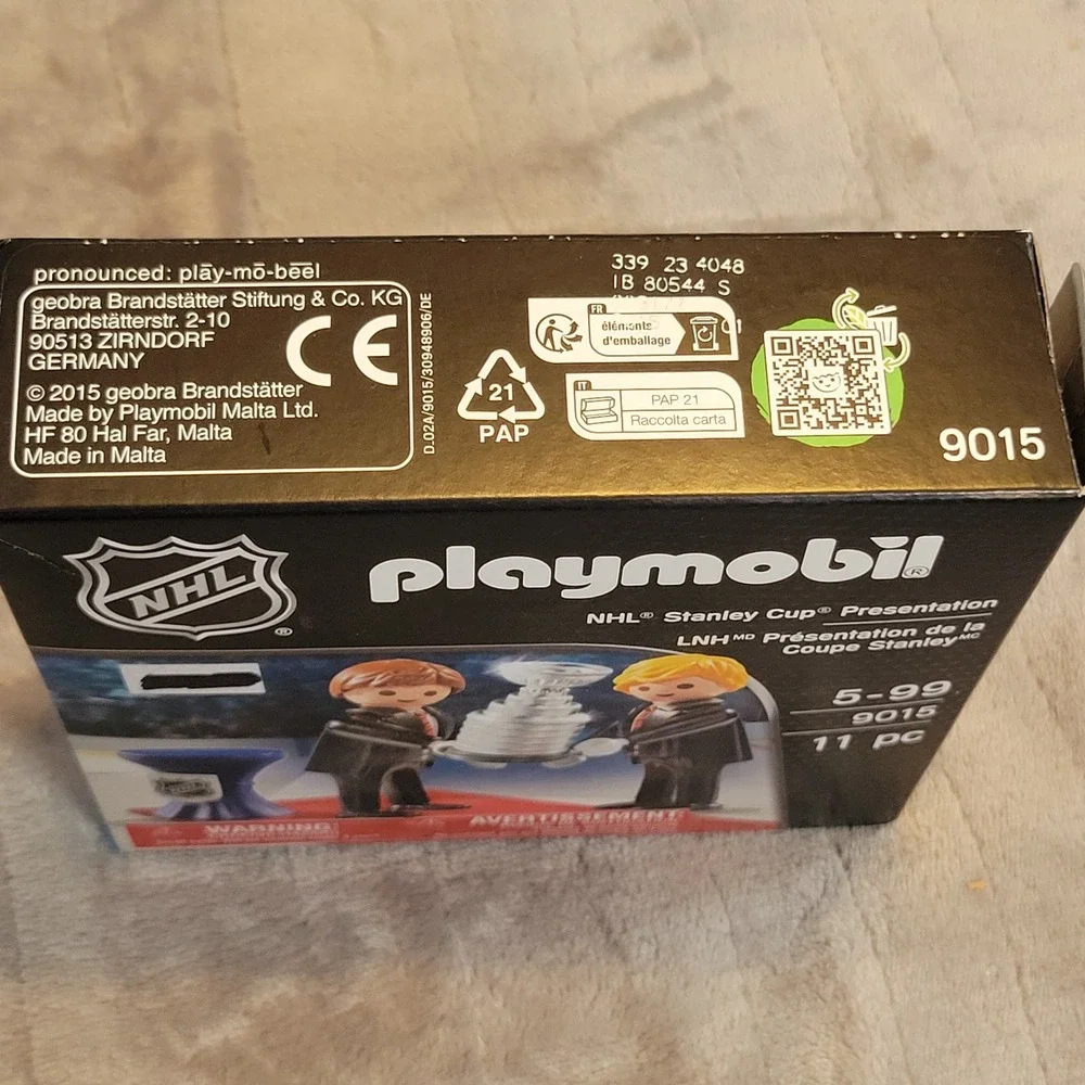 Playmobil NHL Stanley Cup Presentation Set 9015 11 Piece Play‎ Set New